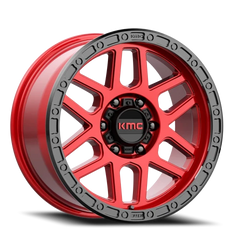 KMC Mesa KM544 RD 17x9 +18 6x139.7mm 106.25mm Candy Red Black Lip