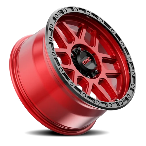 KMC Mesa KM544 RD 20x9 +0 8x165.1mm 125.5mm Candy Red Black Lip