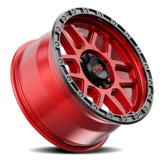 KMC Mesa KM544 RD 20x9 +0 8x170mm 125.5mm Candy Red Black Lip