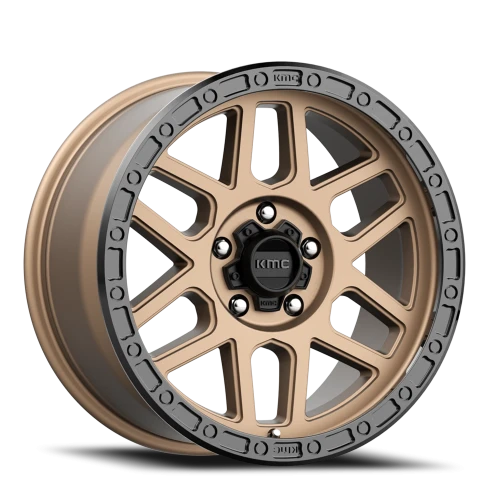 KMC Mesa KM544 BRZ 20x9 +25 5x150mm 110.5mm Matte Bronze Black Lip