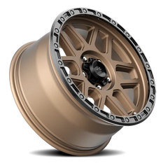 KMC Mesa KM544 BRZ 17x9 +18 5x127mm 71.5mm Matte Bronze Black Lip