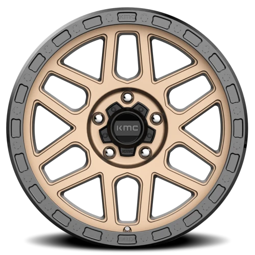 KMC Mesa KM544 BRZ 20x9 +18 5x127mm 71.5mm Matte Bronze Black Lip