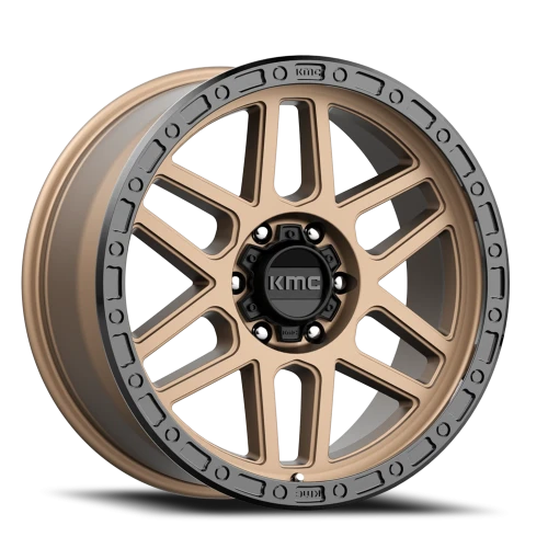 KMC Mesa KM544 BRZ 18x9 +18 8x165.1mm 125.5mm Matte Bronze Black Lip
