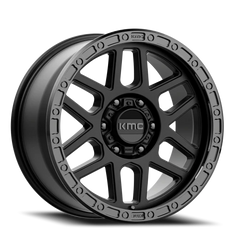 KMC Mesa KM544 SB 18x9 +25 5x150mm 110.5mm Satin Black Gloss Black Lip