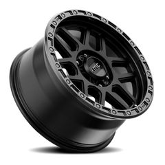 KMC Mesa KM544 SB 18x9 +25 5x150mm 110.5mm Satin Black Gloss Black Lip
