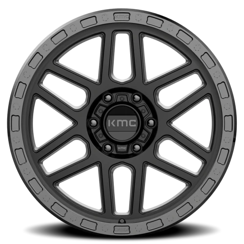 KMC Mesa KM544 SB 18x9 +25 5x150mm 110.5mm Satin Black Gloss Black Lip