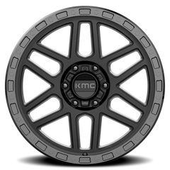 KMC Mesa KM544 SB 17x8.5 +0 6x139.7mm 106.25mm Satin Black Gloss Black Lip