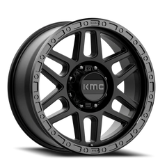 KMC Mesa KM544 SB 20x9 +0 8x165.1mm 125.5mm Satin Black Gloss Black Lip
