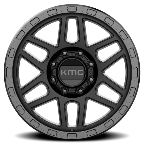 KMC Mesa KM544 SB 17x9 +18 8x170mm 125.5mm Satin Black Gloss Black Lip