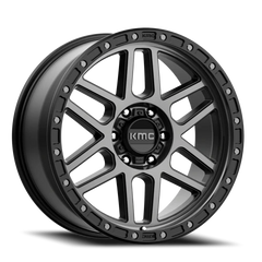 KMC Mesa KM544 GY 20x9 +18 6x139.7mm 106.25mm Satin Black Gray Tint