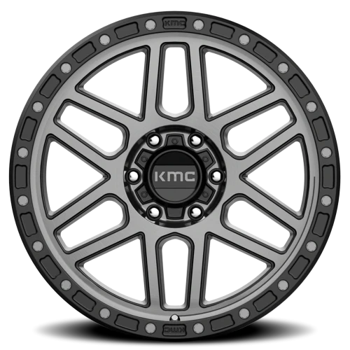 KMC Mesa KM544 GY 17x8.5 +0 6x135mm 87.1mm Satin Black Gray Tint