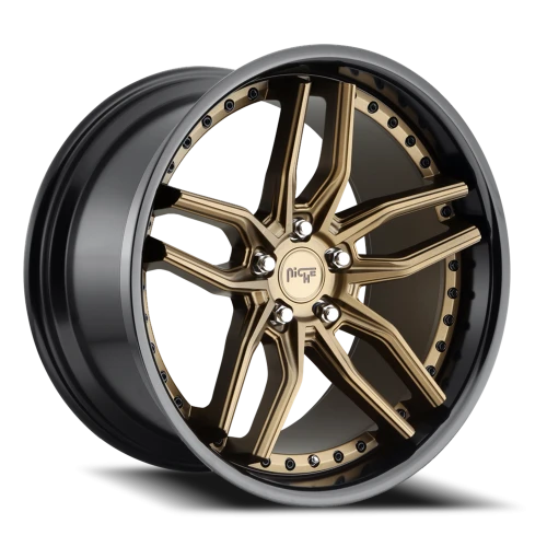 Niche Methos M195 19x9.5 +35 5x120mm 72.5mm Matte Bronze Black Bead Ring