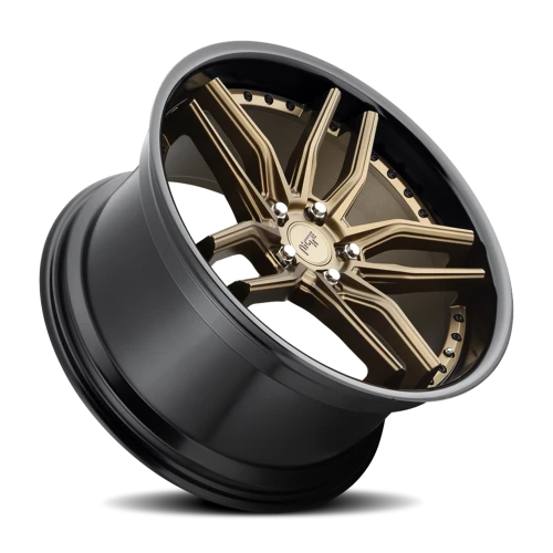 Niche Methos M195 20x9 +35 5x120mm 72.5mm Matte Bronze Black Bead Ring