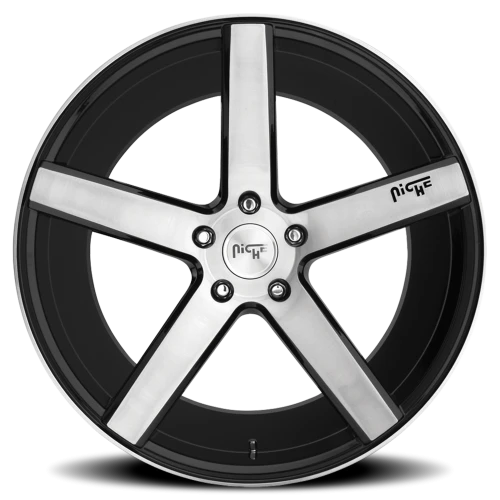 Niche Milan M124 18x8 +40 5x114.3mm 72.6mm Gloss Black Brushed