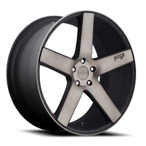 Niche Milan M134 SUV 22x10 +35 5x127mm 71.8mm Matte Black Machined-Dark Tint