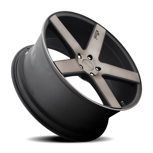 Niche Milan M134 SUV 22x10 +35 5x127mm 71.8mm Matte Black Machined-Dark Tint