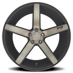 Niche Milan M134 SUV 22x10 +50 5x130mm 71.6mm Matte Black Machined-Dark Tint