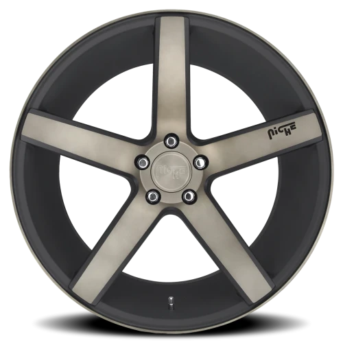 Niche Milan M134 SUV 22x10 +50 5x130mm 71.7mm Matte Black Machined-Dark Tint