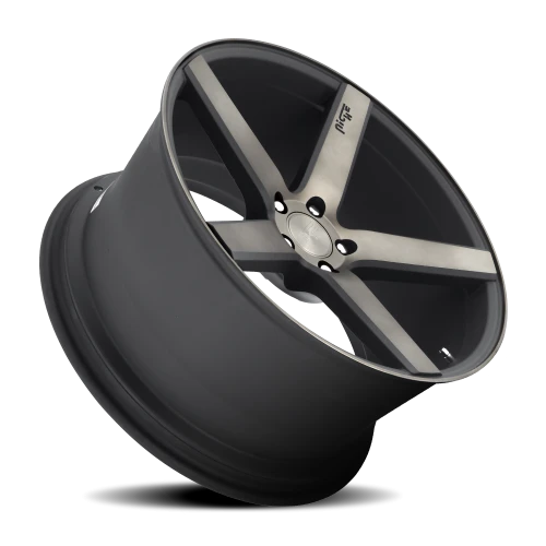 Niche Milan M134 19x8.5 +42 5x112mm 66.5mm Black Machined-Dark Tint