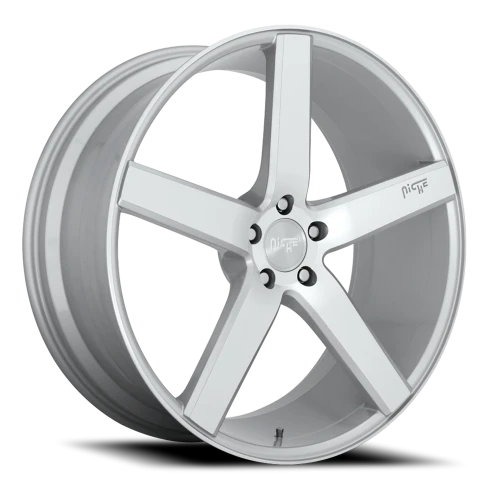 Niche Milan M135 20x8.5 +35 5x114.3mm 72.6mm Silver Machined