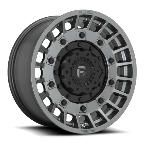 Fuel Militia D726 20x10 -18 8x180mm 124.3mm Matte Gunmetal