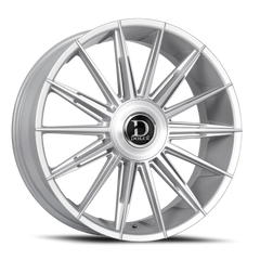 Dolce Luxury Mirelli GSBF 24x10 +35 6x135mm 87.1mm Gloss Silver Brushed Face