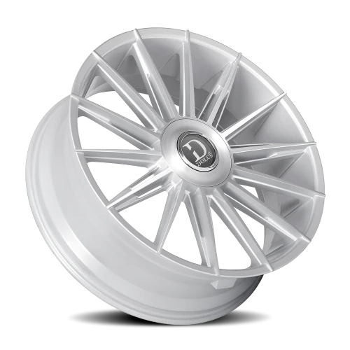 Dolce Luxury Mirelli GSBF 24x10 +20 6x135mm 87.1mm Gloss Silver Brushed Face