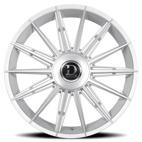 Dolce Luxury Mirelli GSBF 24x10 +35 5x112mm 73.1mm Gloss Silver Brushed Face