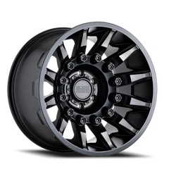 Black Rhino Mission 20x11.5 -44 5x127mm 71.6mm Matte Black Machined Tinted Spokes