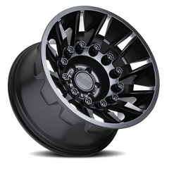 Black Rhino Mission 20x9 +2 5x139.7mm 78.1mm Matte Black Machined Tinted Spokes