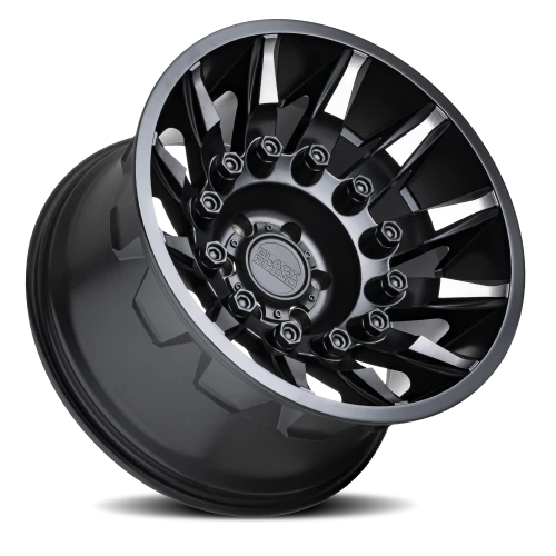 Black Rhino Mission 20x11.5 -44 5x127mm 71.6mm Matte Black Machined Tinted Spokes