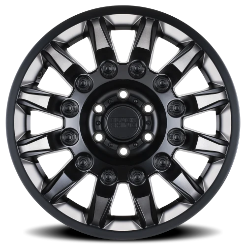 Black Rhino Mission 20x9 +2 5x139.7mm 78.1mm Matte Black Machined Tinted Spokes