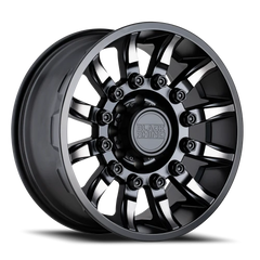 Black Rhino Mission 18x9 -18 8x165.1mm 122.1mm Matte Black Machined Tinted Spokes