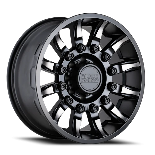 Black Rhino Mission 20x11.5 -44 8x165.1mm 122.1mm Matte Black Machined Tinted Spokes
