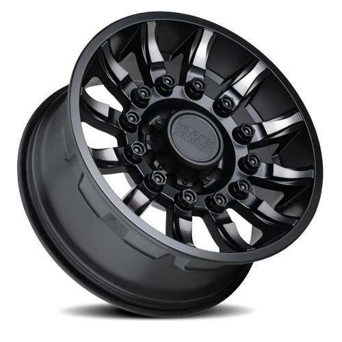 Black Rhino Mission 20x11.5 -44 8x180mm 125.1mm Matte Black Machined Tinted Spokes