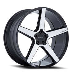 Niche Modena NC283BD 22x9 +15 5x115mm 72.56mm Gloss Black Machined Face