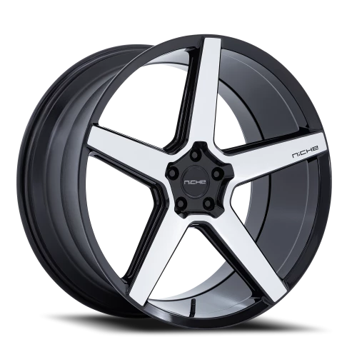 Niche Modena NC283BD 20x10.5 +30 5x112mm 66.56mm Gloss Black Machined Face
