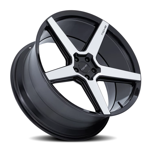 Niche Modena NC283BD 22x9 +15 5x115mm 72.56mm Gloss Black Machined Face