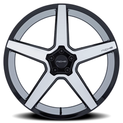 Niche Modena NC283BD 22x10.5 +18 5x115mm 72.56mm Gloss Black Machined Face
