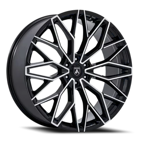 Asanti Black Label Mogul 6 AB050 GBM 22x9.5 +25 6x135mm 87.1mm Gloss Black Machined Face