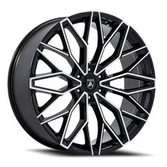 Asanti Black Label Mogul 6 AB050 GBM 26x10 +30 6x139.7mm 106.1mm Gloss Black Machined Face