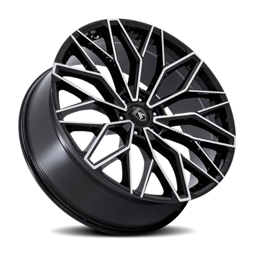Asanti Black Label Mogul 6 AB050 GBM 26x10 +30 6x135mm 87.1mm Gloss Black Machined Face