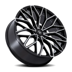 Asanti Black Label Mogul 6 AB050 GBM 24x10 +30 6x135mm 87.1mm Gloss Black Machined Face