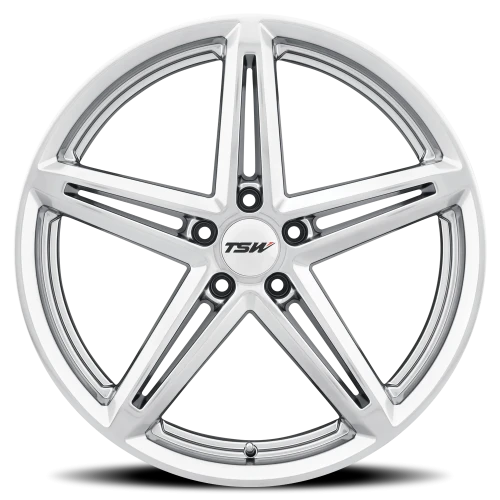 TSW Molteno SL 20x10 +25 5x114.3mm 76.1mm Hyper Silver