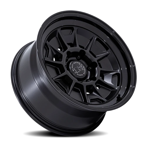 Black Rhino Mondo BR021 MB 18x9 +12 6x139.7mm 106.1mm Matte Black Gloss Black Lip