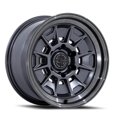 Black Rhino Mondo BR021 MG 18x9 +12 6x139.7mm 106.1mm Matte Gunmetal Gloss Gray Lip