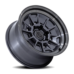 Black Rhino Mondo BR021 MG 18x9 +12 6x139.7mm 106.1mm Matte Gunmetal Gloss Gray Lip