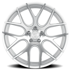 Dolce Performance Monza GSF 20x10 +40 5x114.3mm 73.1mm Gloss Silver Machined Face