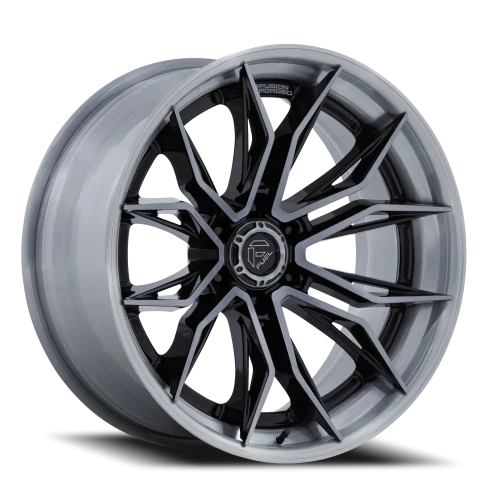 Fuel Mutiny FC404BT 20x10 -18 6x135mm 87.1mm Gloss Black Brushed Dark Tint