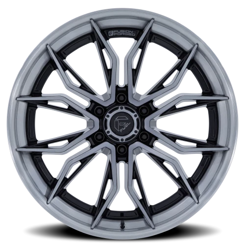 Fuel Mutiny FC404BT 22x9.5 +20 6x139.7mm 106.1mm Gloss Black Brushed Dark Tint